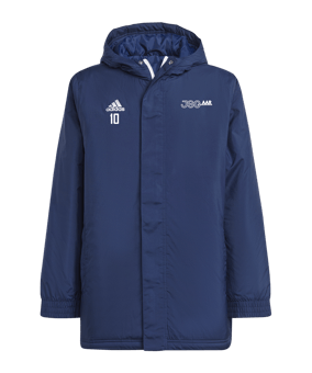 adidas Entrada 22 Stadium Jacke Kids Blau