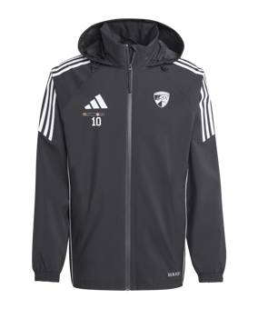 adidas Tiro 24 Regenjacke Schwarz Weiss