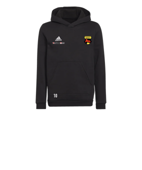adidas Entrada 22 Hoody Kids Schwarz