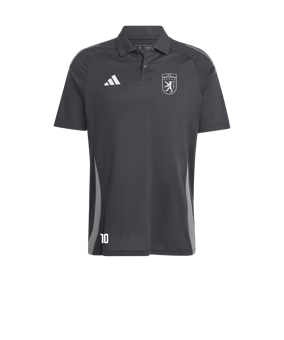 adidas Tiro 24 Comp Poloshirt Schwarz Grau