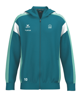 Erima Celebrate 125 Kapuzenjacke Kids Blau Ftahitianbluemint