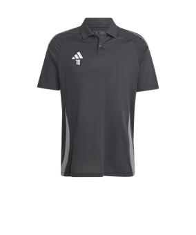 adidas Tiro 24 Comp Poloshirt Schwarz Grau