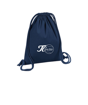 Merch Organic Premium Cotton Gymsack French Navy | #logo white