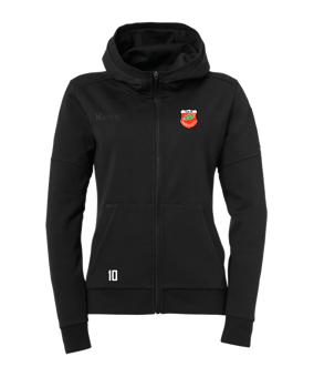 Kempa Status Kapuzenjacke Damen Schwarz F01