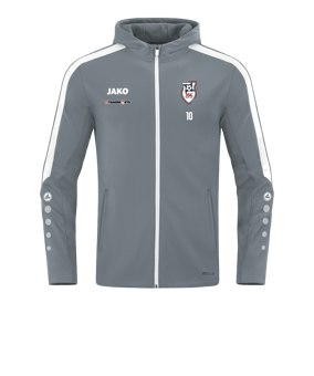 JAKO Power Kapuzenjacke Grau F840