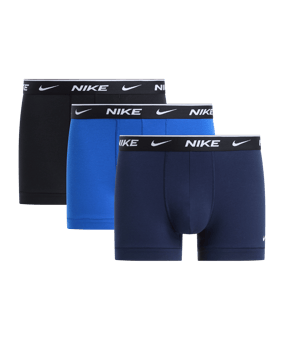 Nike Essential Cotton Stretch Trunk 3 Boxershort Blau FM7U - blau