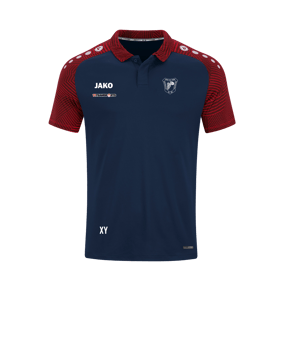 JAKO Performance Poloshirt Blau Rot F909