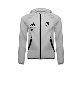 adidas Tiro Travel Hoody Kids Grau