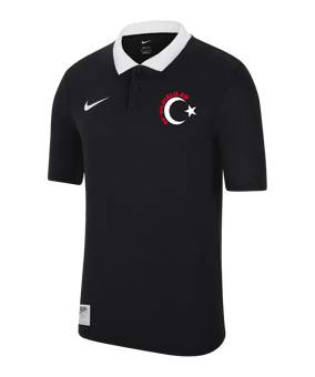 Nike TFF Polo Schwarz - schwarz