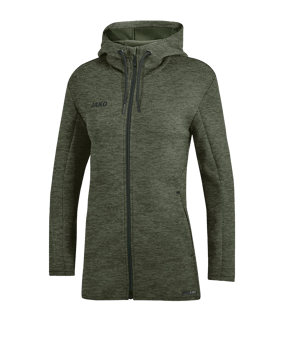 JAKO Premium Basic Kapuzenjacke Damen Grün F28 - gruen