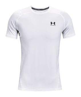 Under Armour HG Fitted T-Shirt Weiss F100 - weiss