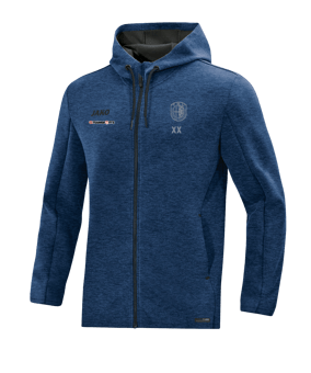 JAKO Premium Basic Kapuzenjacke Blau F49
