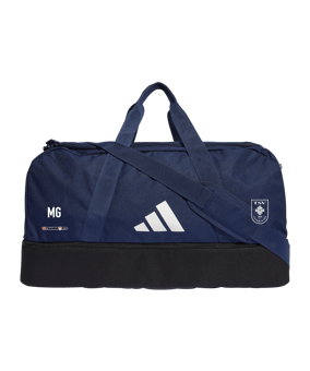 adidas Tiro League Duffel Bag Gr. M Blau Weiss