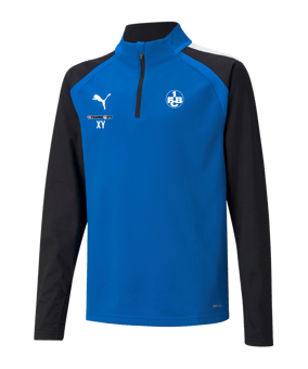 PUMA teamLIGA HalfZip Sweatshirt Kids Blau F02