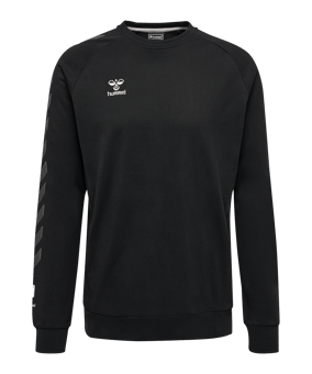 Hummel Move Grid Cotton Sweatshirt Schwarz F2001 - schwarz