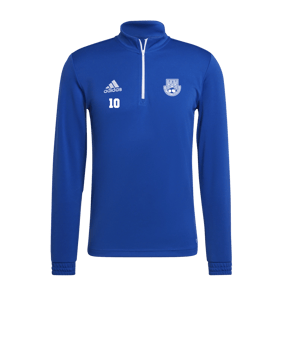 adidas Entrada 22 HalfZip Sweatshirt Blau Weiss