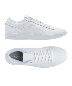 PUMA Smash v2 L Sneaker Damen Weiss F04 - weiss