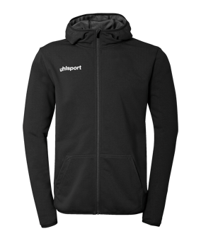 uhlsport Essential Kapuzenjacke Kids Schwarz F01 - schwarz