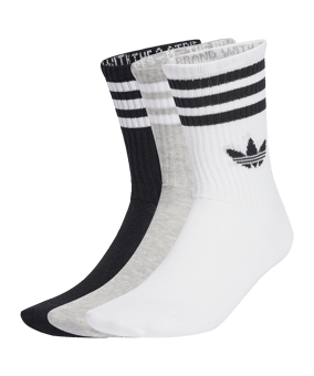 adidas Originals 3 Stripes Crew 3 Pair Calze Bianco - bianco