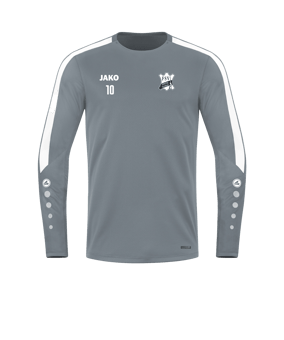 JAKO Power Sweatshirt Grau Weiss F840