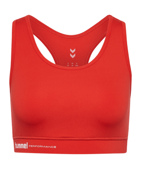 Hummel Pulse Light Support Sport-BH Damen Rot F3080 - rot