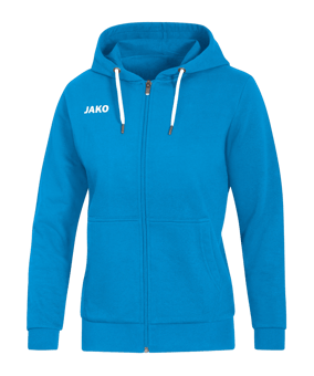 JAKO Base Kapuzenjacke Damen Blau F89 - blau