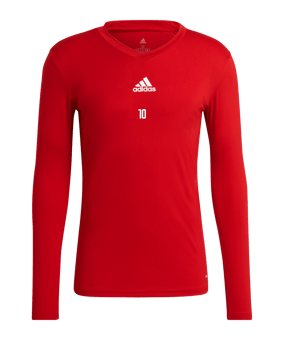 adidas Team Base Top langarm Rot