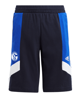 adidas FC Schalke 04 Colorblock Short Kids Blau - blau