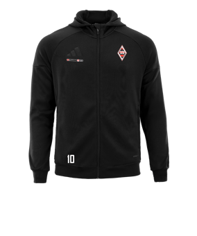 adidas Tiro 25 Travel Kapuzenjacke Schwarz