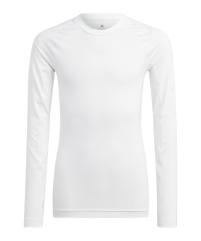 adidas Techfit Underwear Mock Longsleeve Kids Weiß - weiss