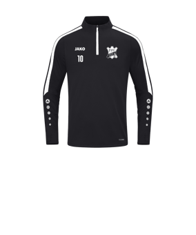 JAKO Power Sweatshirt Kids Schwarz Weiss F800