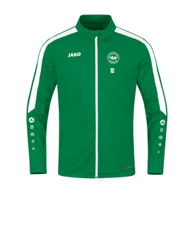 JAKO Power Polyesterjacke Grün Weiss F200