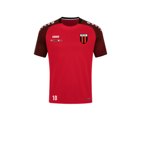 JAKO Performance T-Shirt Kids Rot Schwarz F101