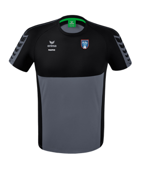Erima Six Wings T-Shirt Kids Grau Schwarz