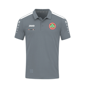 JAKO Power Poloshirt Grau Weiss F840