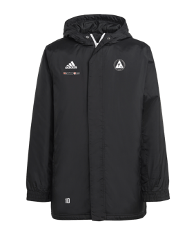 adidas Entrada 22 Stadium Jacke Kids Schwarz