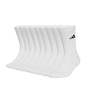 adidas Crew 10er Pack Socken Weiß - weiss