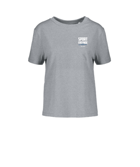 Merch Muser T-Shirt Women Heather Grey | #bustlogo