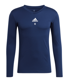 adidas Team Base Top langarm Blau 