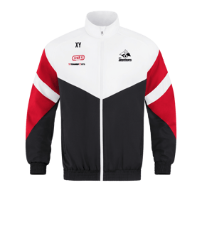 JAKO Retro Freizeitjacke Schwarz Weiss Rot F816