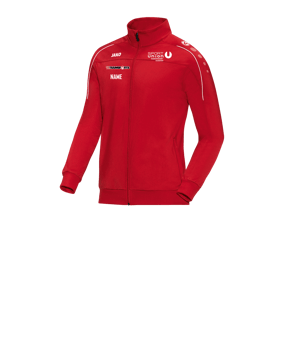 JAKO Classico Polyesterjacke Kids Rot Weiss F01