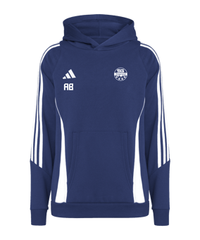 adidas Tiro 24 Hoody Kids Blau Weiss