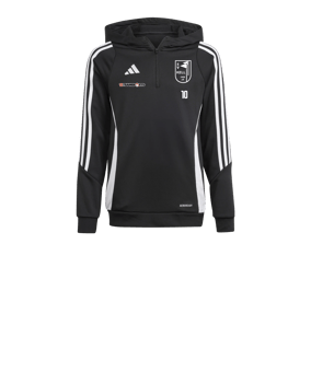 adidas Tiro 24 Hoody Kids Schwarz Weiss