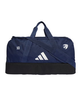 adidas Tiro League Duffel Bag Gr. M Blau Weiss