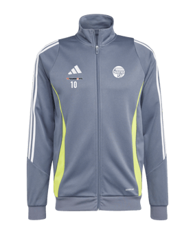 adidas Tiro 24 Trainingsjacke Grau Gelb
