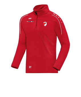 JAKO Classico Ziptop Rot Weiss F01