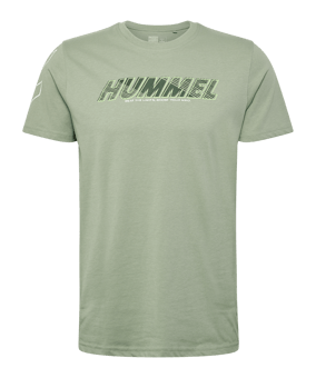 Hummel Te Effort Cotton T-Shirt Grün F6092 - gruen