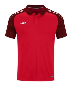 JAKO Performance Poloshirt Rot Schwarz F101