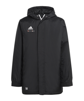 adidas Entrada 22 Stadium Jacke Kids Schwarz
