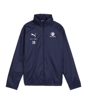 PUMA teamGOAL Regenjacke Kids Blau F06